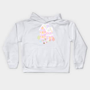 Gingerbread House (pastel) Kids Hoodie